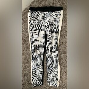 Parker Black and White Graphic Pants